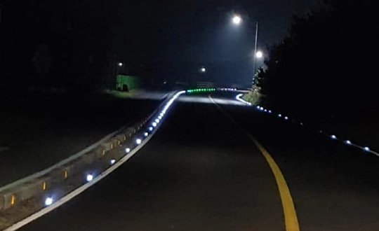 HENGMU LED Cat Eyes Installed on Urban Roads in Colombia
