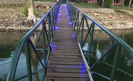 Installation of Solar Powered Road Studs on Bridges in America