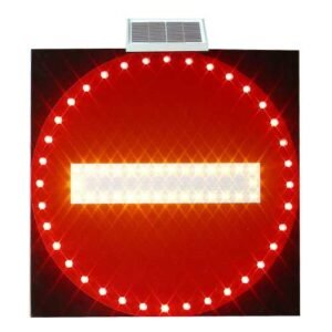 Solar Traffic Signs: Marking No Entry Zones
