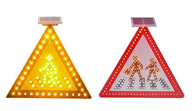 Solar Traffic Sign Pedestrian crossing