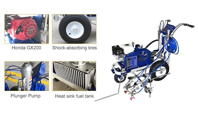 NK-CM5 Plunger Pump Road Marking Machine