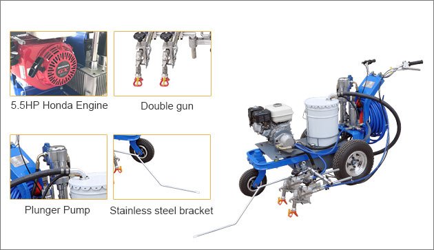 NK-CM4 Cold Paint Road Marking Machine (Double Gun)